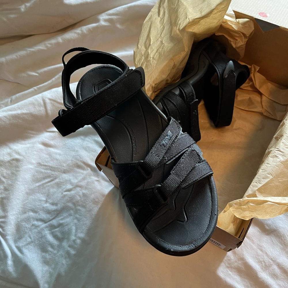 Teva Black Women's Sandals - Picture 6 of 9